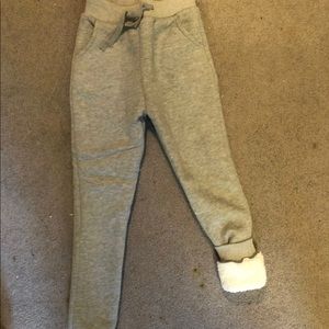 Fleece lined sweatpants NWOT